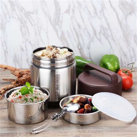 apollo stainless steel vacuum lunch box|Double Layer Thermal Lunch Box .